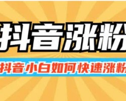 抖音最新涨粉玩法，无脑溶图号快速涨粉1000+