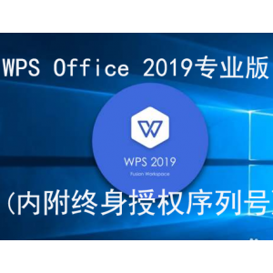 WPS Office 2019专业版(内附终身授权序列号)