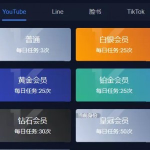 【任务点赞】国际多语言版抖音+快手+脸书+LINE+TIKTOK悬赏平台