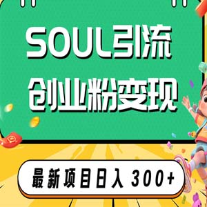 Soul引流创业粉野路子方法，交友平台均可引日均300+，无需剪视频写文案...