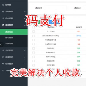 码支付搭建完美解决个人收款，支持赞赏码